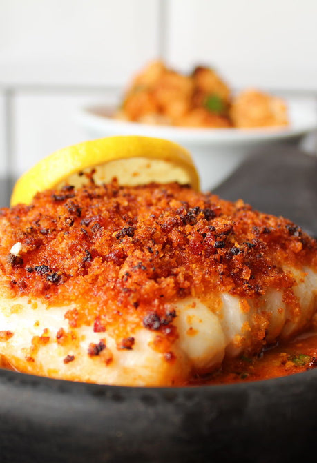 CHORIZO CRUSTED HADDOCK