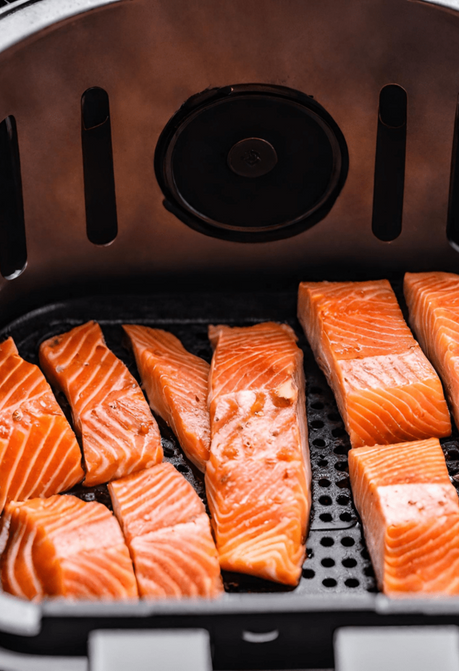 Airfryer Hot Honey Glazed Salmon