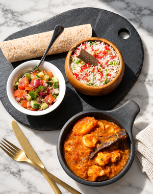 MONKFISH & KING PRAWN DHANSAK