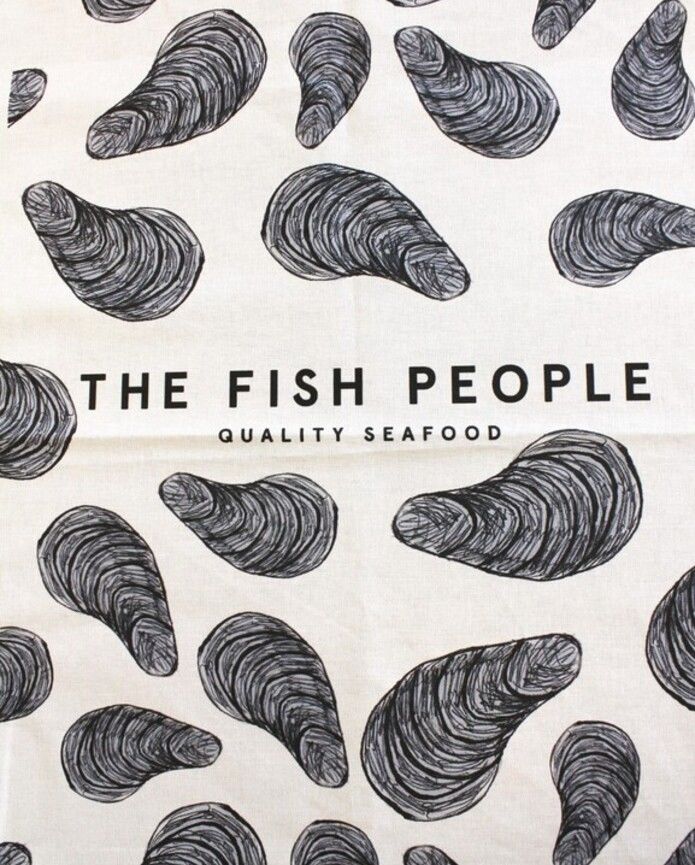 Mussel Design Tea Towel