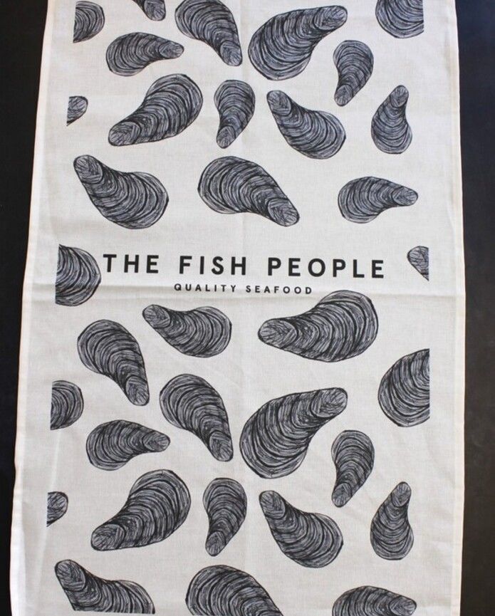 Mussel Design Tea Towel