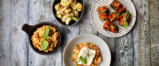 COD, KING PRAWN AND CHORIZO ORZO