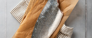 CRISPFRIED BASS FILLET, BABY CAPER, APPLE AND SHRIMP CAESER SALAD