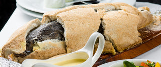 Salt baked sea bass with rosemary and thyme
